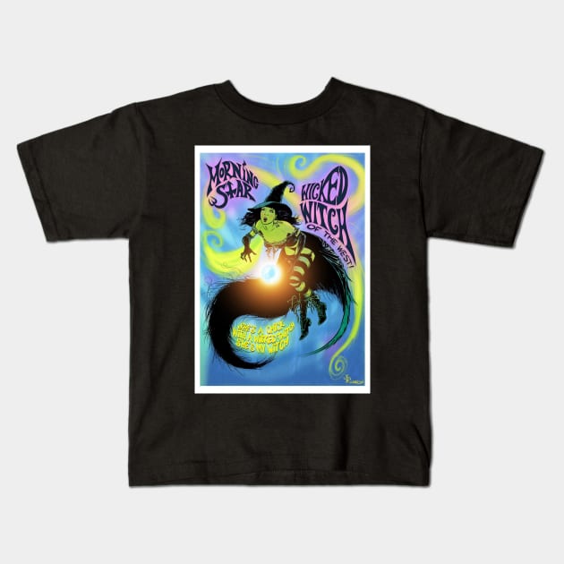 Morning Star Kids T-Shirt by FatRobotDraws